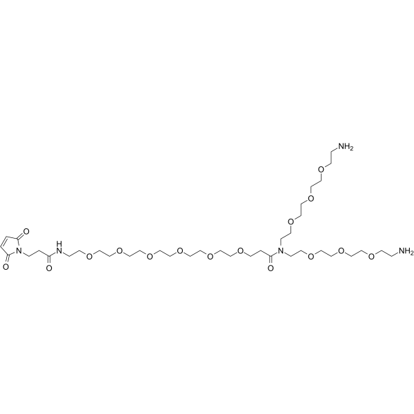 N-(Mal-PEG6)-N-bis(PEG3-amine) TFA salt 2055040-99-6